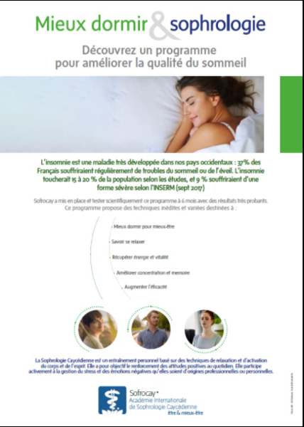 Programme "Mieux dormir et sophrologie"